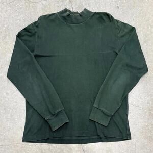 UNIQLO Green Long Sleeve Turtleneck T Shirt